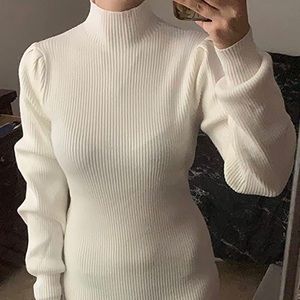 Beige Sweater Dress (Large)